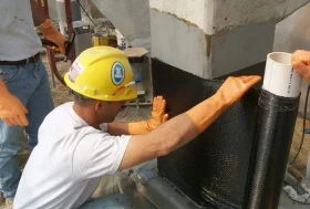 Усиление железобетонных колонн углеволокном