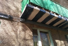 Усиление балкона углеволокном
