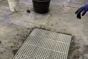 Ремонт бетонного пола на молочном производстве