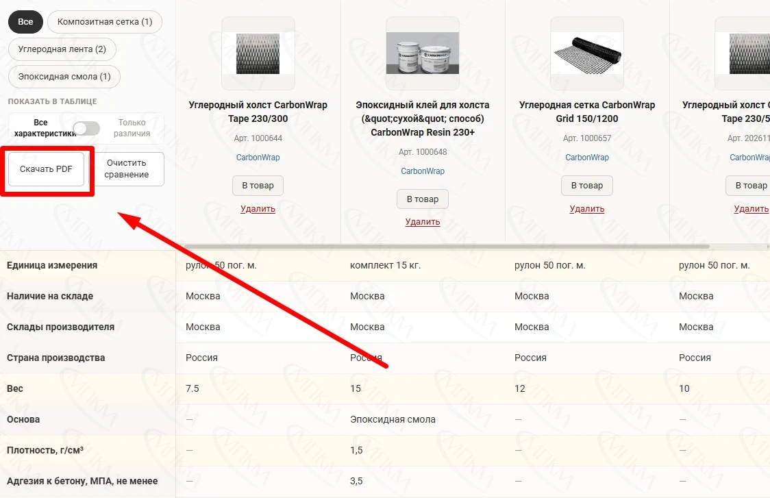 Скачать сравнение в PDF Скачать сравнение в PDF