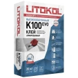 Цементный плиточный клей Litokol K100, мешок 20 кг