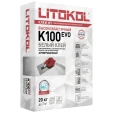 Белый плиточный клей Litokol K100, мешок 20 кг