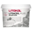 Акриловый плиточный клей Litokol Litoacril Plus, ведро 5 кг
