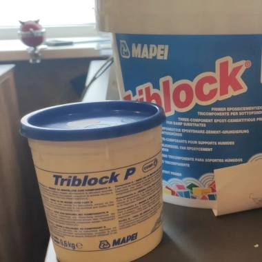 Эпоксидно-цементная грунтовка для влажных оснований Triblock P