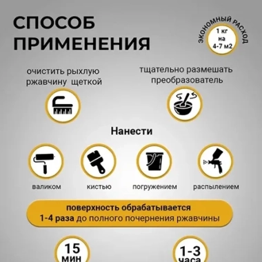 Нейтральный преобразователь ржавчины GREDORS R