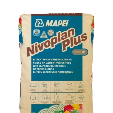 Цементная штукатурка Nivoplan Plus