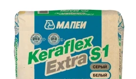 Эластичный цементный клей KERAFLEX EXTRA S1 WHITE