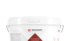 Краска резиновая интерьерная супербелая EcoRoom Х-8