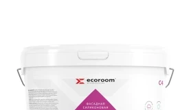 Краска силиконовая фасадная супербелая EcoRoom С-4