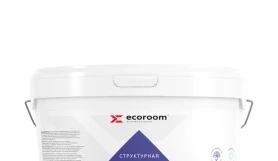Краска акриловая структурная трещиностойкая EcoRoom