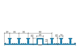 Гидрошпонка Аквастоп ДО-270/25-6/25 ПВХ-П
