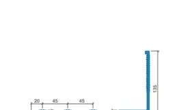 Гидрошпонка Аквастоп ДОС-УГЛ-210/50-3/30 ПВХ-П