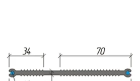 Гидрошпонка Аквастоп ХВН-120 (2 x Ø4) ПВХ-П