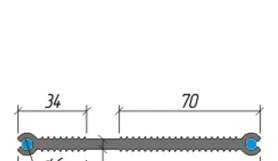 Гидрошпонка Аквастоп ХВН-120 (2 x Ø6) ПВХ-П