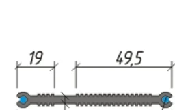 Гидрошпонка Аквастоп ХВН-80 (2 x Ø4) ПВХ-П