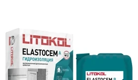 Полимерцементная гидроизоляция Litokol Elastocem, комплект 32 кг