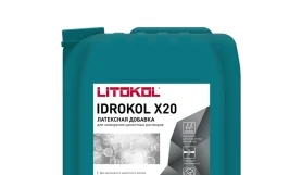 Латексная добавка для цементных растворов Litokol Idrokol X20, канистра 20 кг