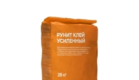 Плиточный клей РУНИТ Клей усиленный, мешок 25 кг